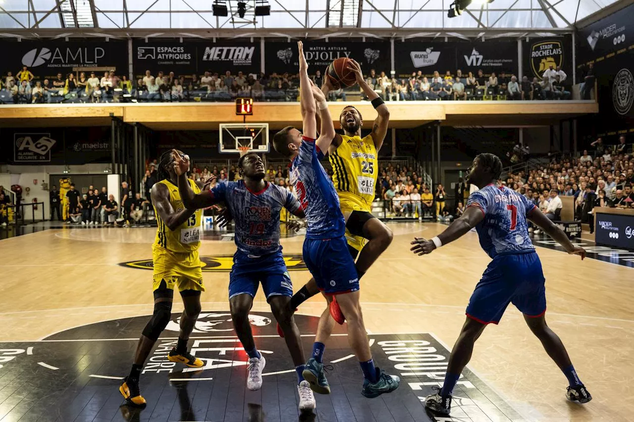 Le Stade Rochelais Basket s’en sort contre Rouen et mène 1-0 en demi-finale