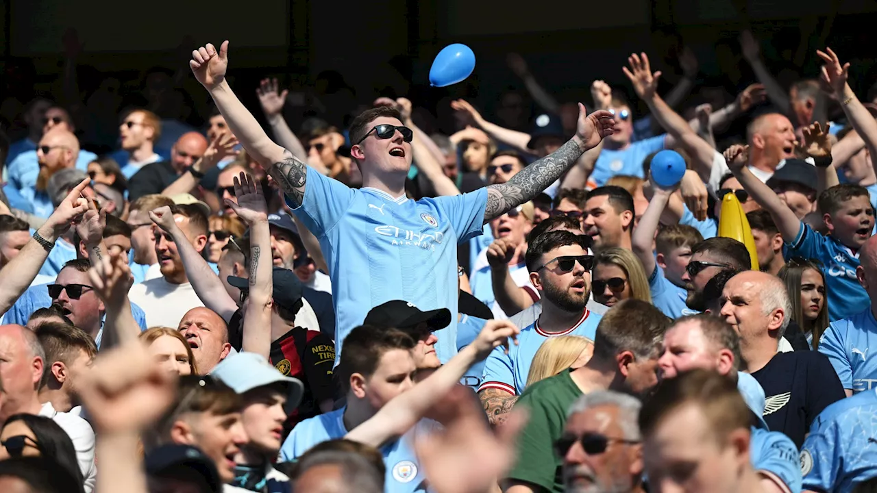 Manchester City fans poke fun at Man United misfortune with new chant ahead of FA Cup final...