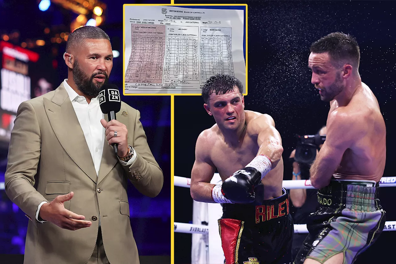 – Tony Bellew rips into Josh Taylor vs Jack Catterall judges as full scorec...