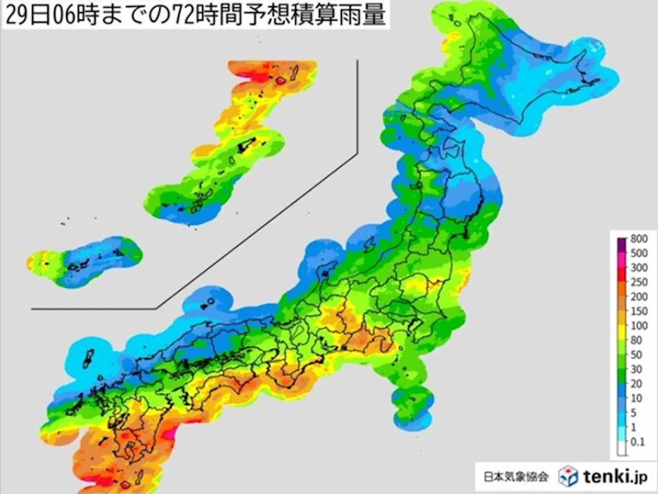 週明け 西日本・東日本で大雨 28日は前線の活動が活発化 台風1号の動向にも注意(気象予報士 青山 亜紀子 2024年05月26日)