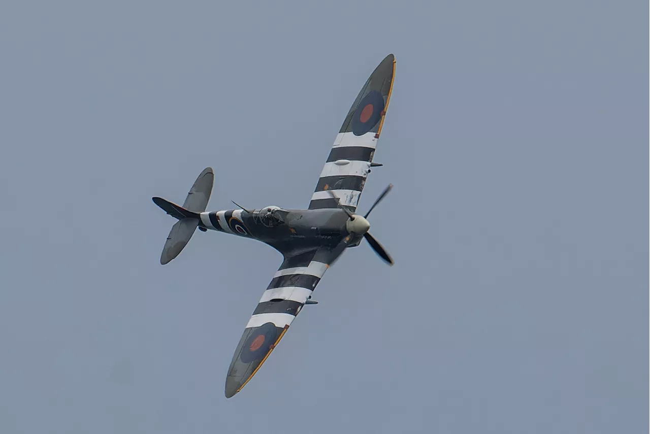 Spitfire pilot dies after crash during Battle of Britain airshow in Lincolnshire