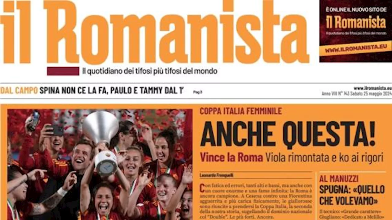 Il Romanista in apertura sull'arrivo del nuovo dirigente alla Roma: 'GhisolOui'