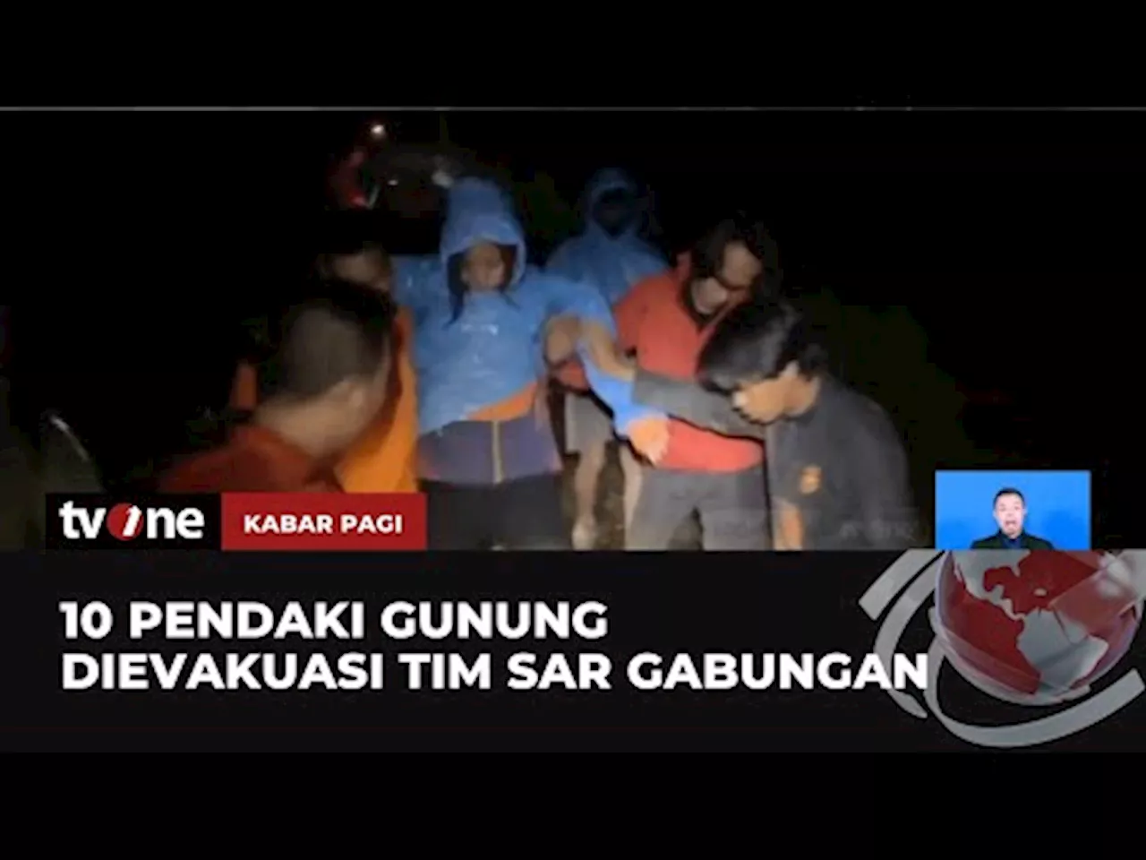 Tim SAR Evakuasi 10 Pendaki Gunung Gunung Bawakaraeng