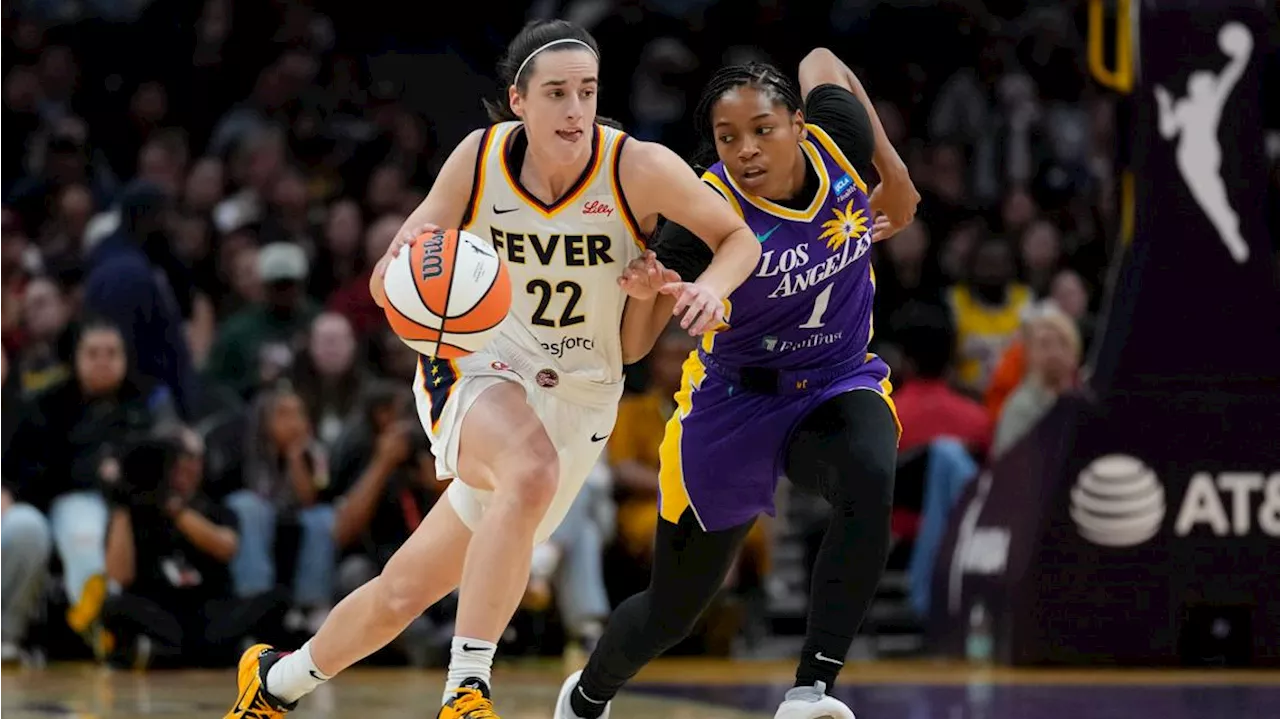 Caitlin Clark and Indiana Fever win 1st game of season, beat LA Sparks 78-73 in front of 19,103