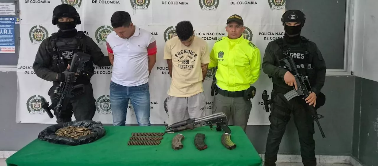 Capturados con fusil y municiones en La Esmeralda serían de ‘Los Costeños’