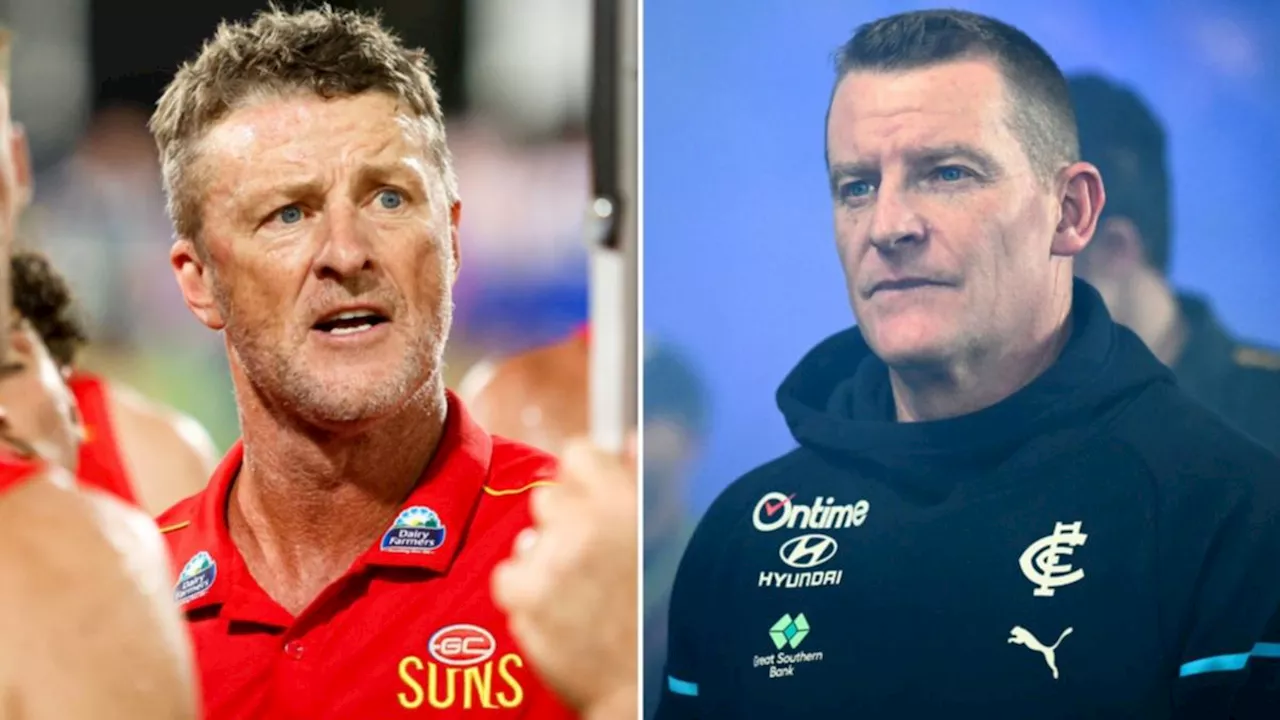 Michael Voss and Damien Hardwick baffled by AFL umpiring decisions: ‘Really compromising position’