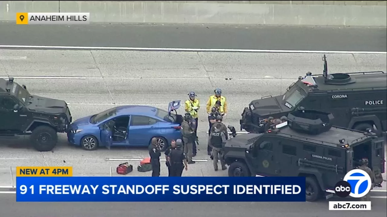 Suspect identified in police chase, hourslong standoff that shut down Southern California freeway