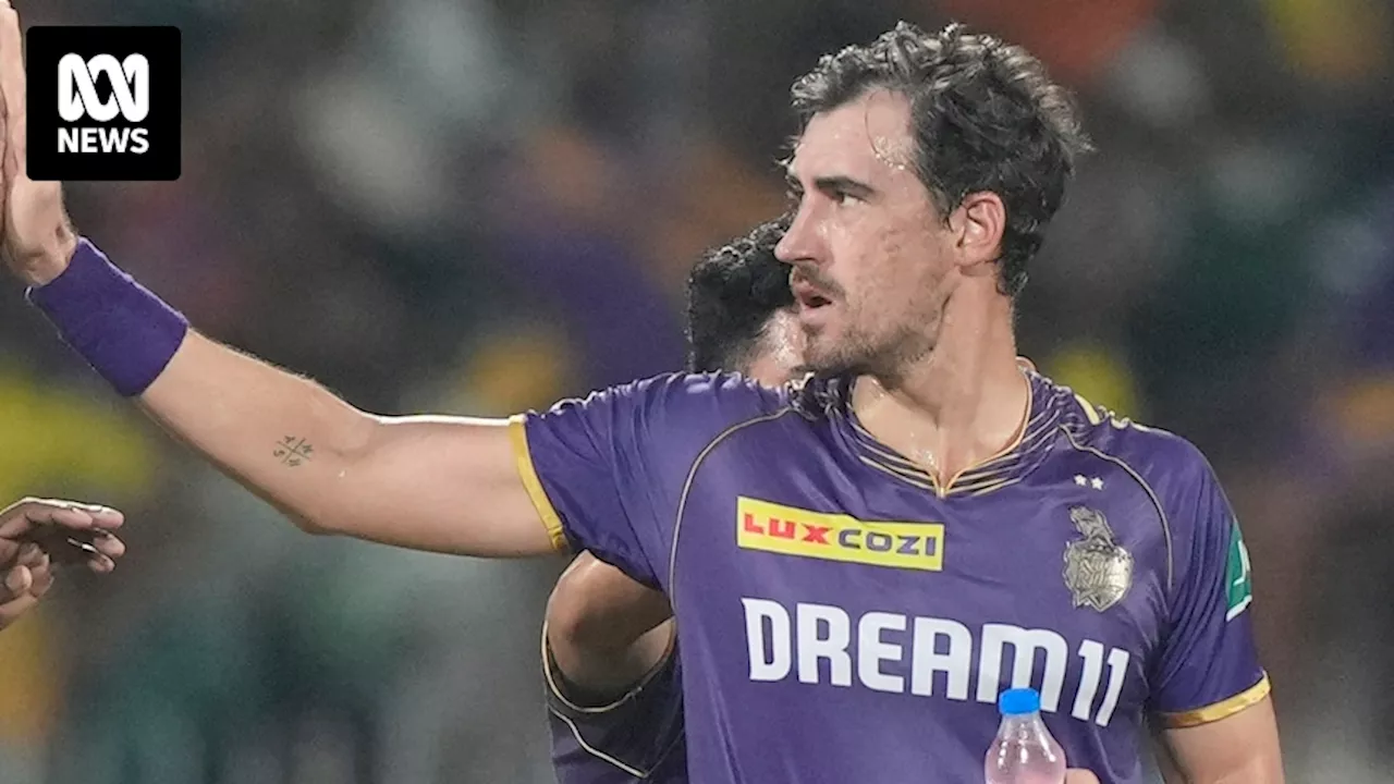 Mitch Starc Kolkata Knight Riders win IPL as Travis Head falls for golden duck