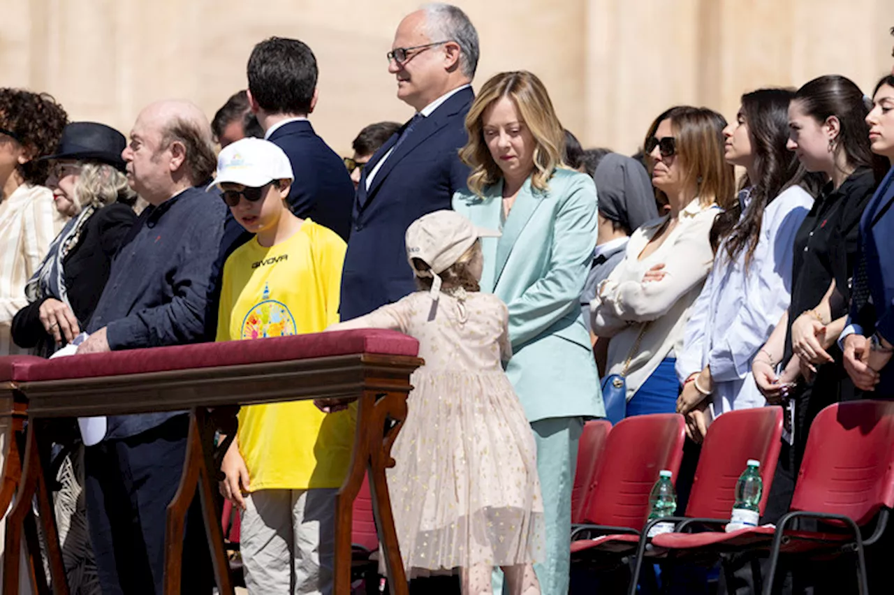 Papa Francesco ha incontrato Giorgia Meloni prima della messa