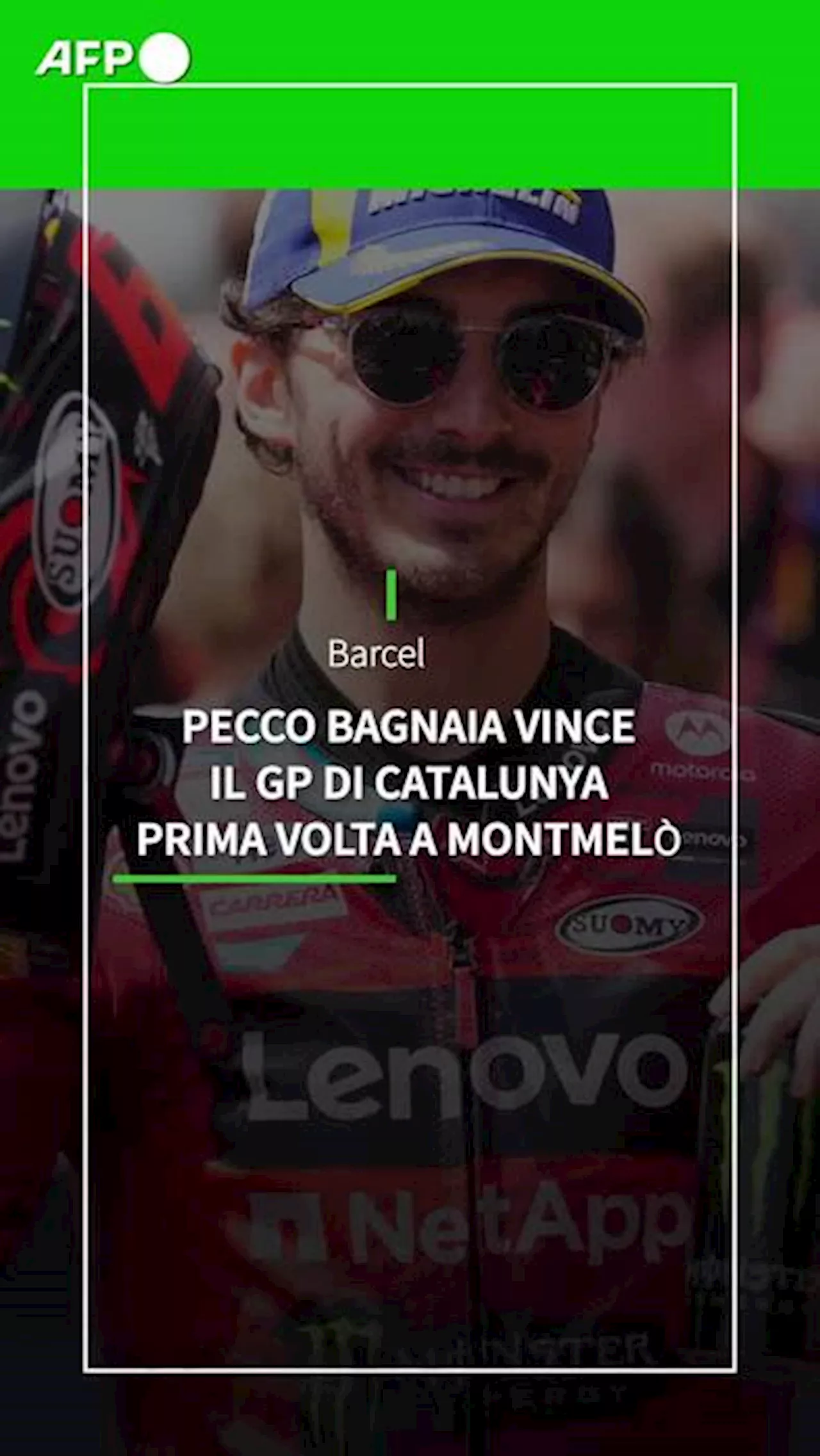 Pecco Bagnaia vince il Gp di Catalunya, prima volta a Montmelo'