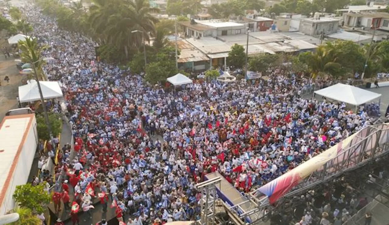 ¡Ánimo porque vamos a ganar!: cierran campaña Pepe Yunes y Miguel Ángel Yunes