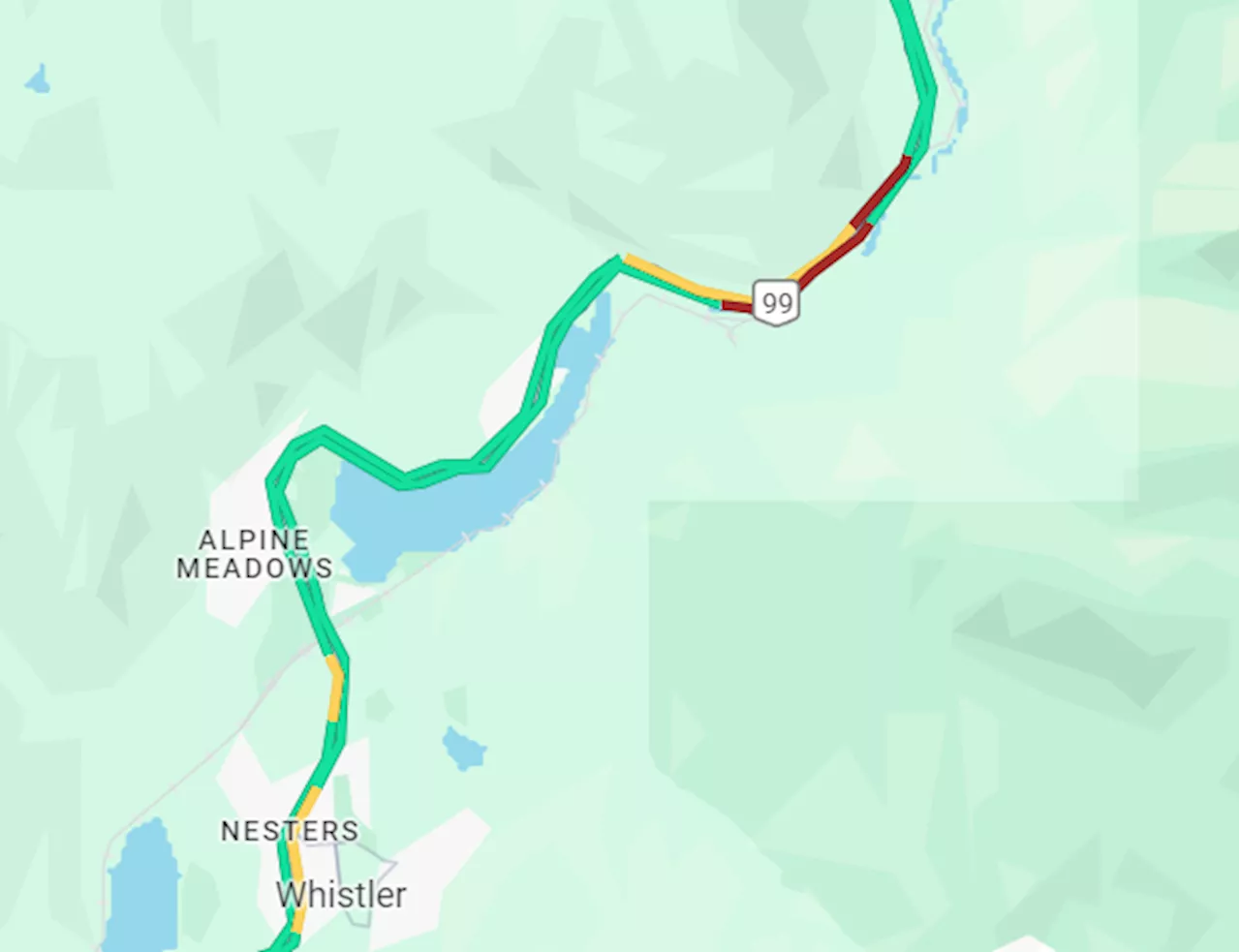 Update: Highway 99 north of Whistler fully open again after multi-vehicle crash this afternoon