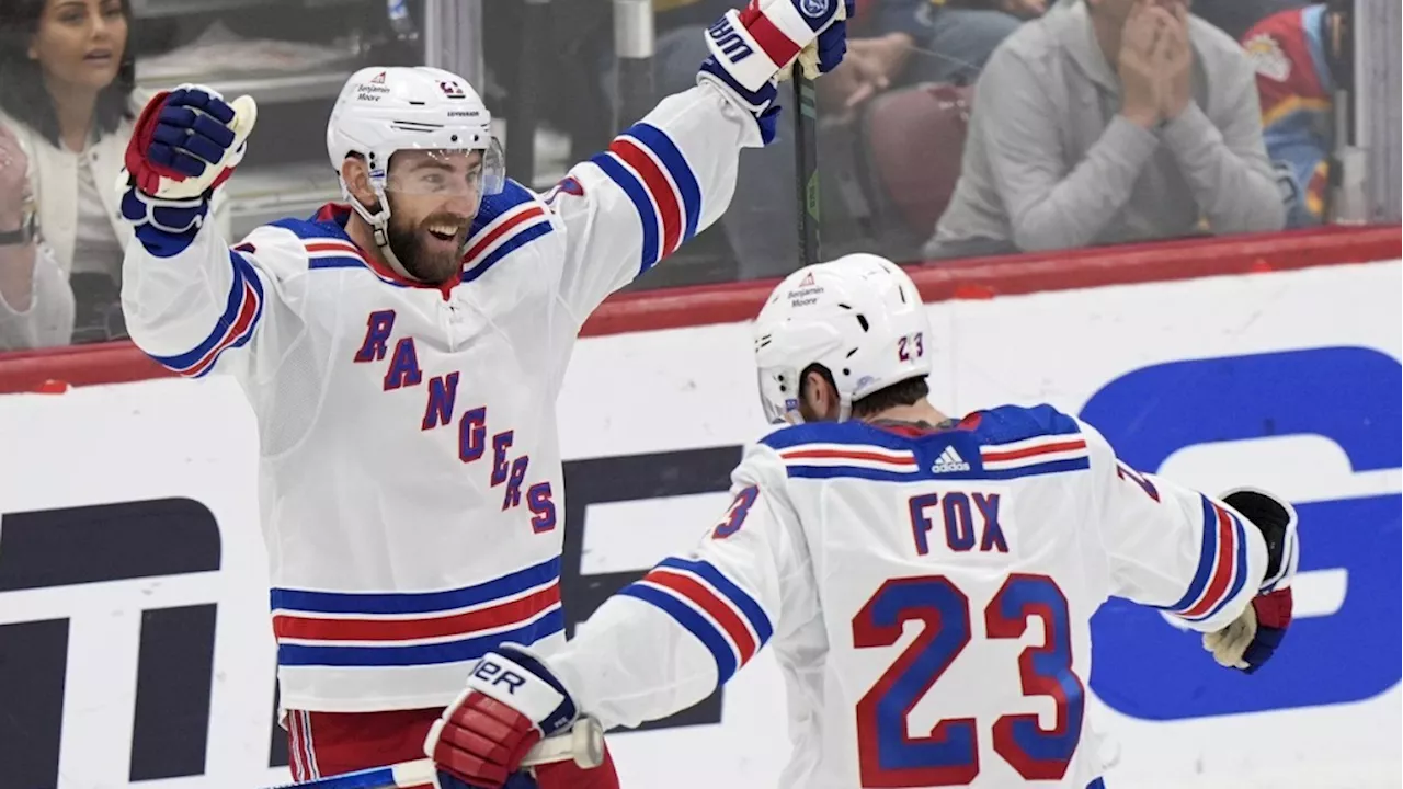 Wennberg scores in OT, Rangers top Panthers 5-4 to take lead in East finals