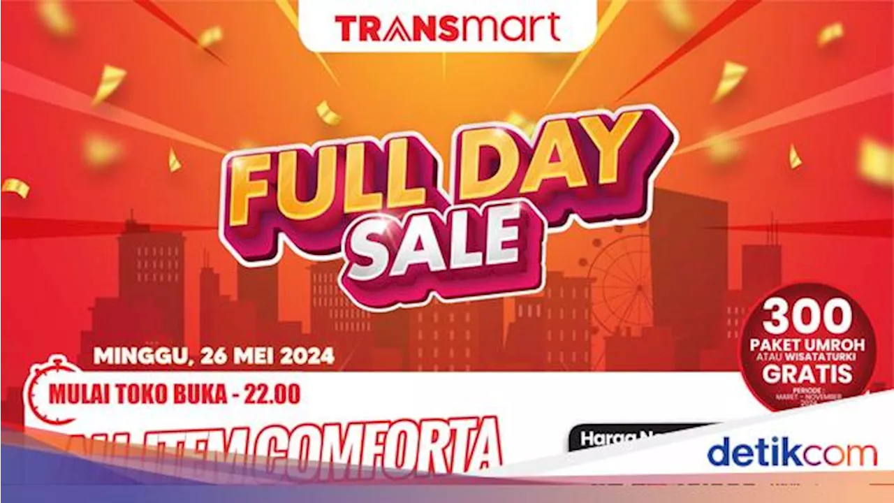 Di Transmart Full Day Sale, Tempat Tidur Banting Harga Mulai Rp 900 Ribuan!