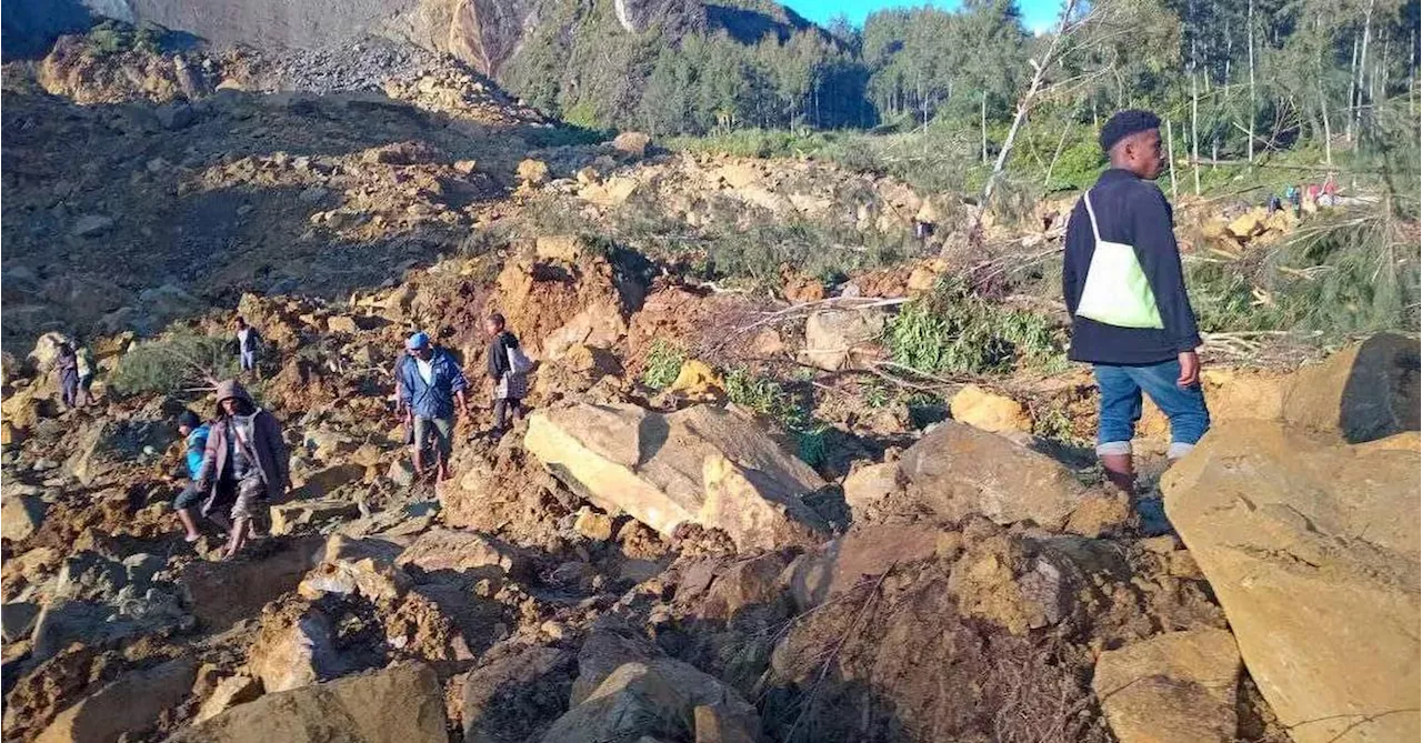 Verzweifelte Suche nach Überlebenden in Papua-Neuguinea nach Erdrutsch-Unglück