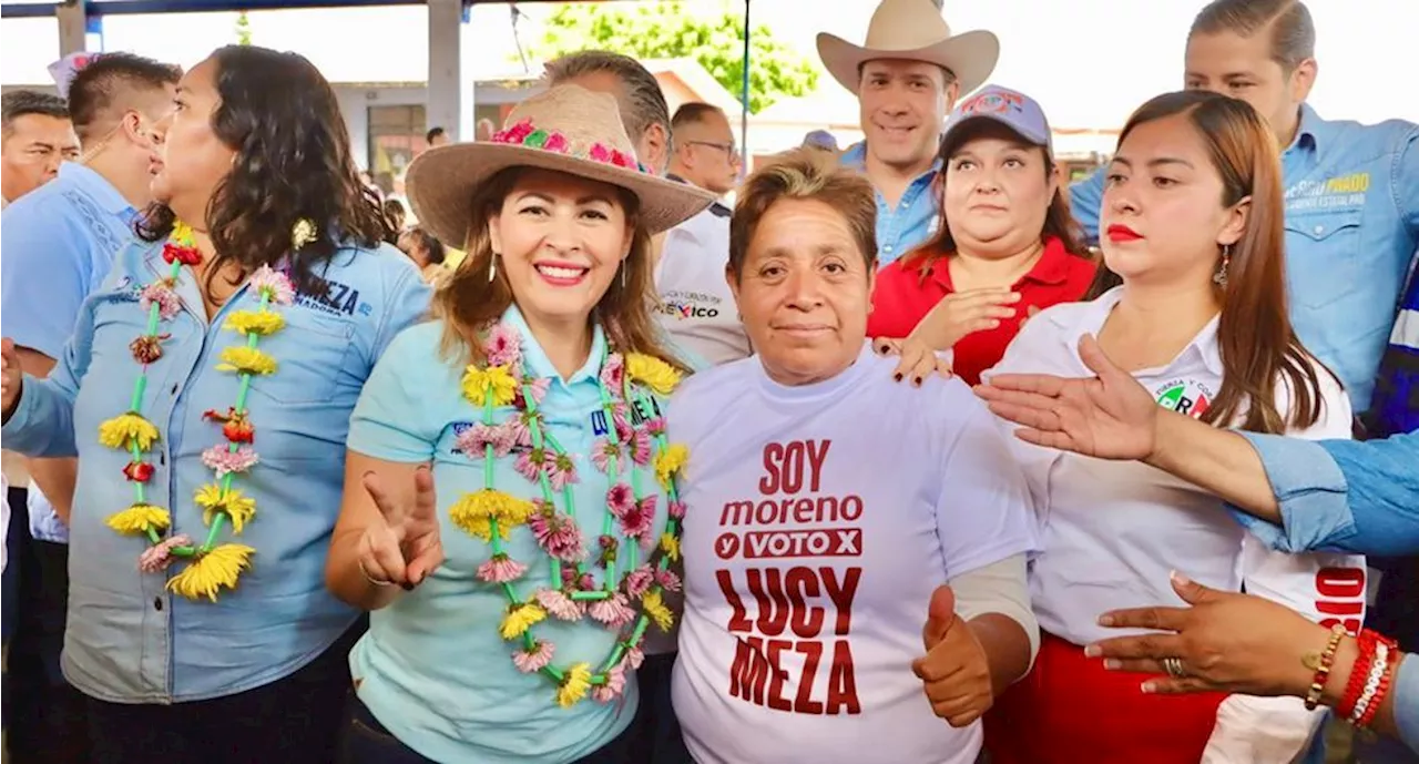 Candidata de Morena en Tlalnepantla, Morelos, respalda s Lucy Meza, abanderada del Frente Amplio por Morelos