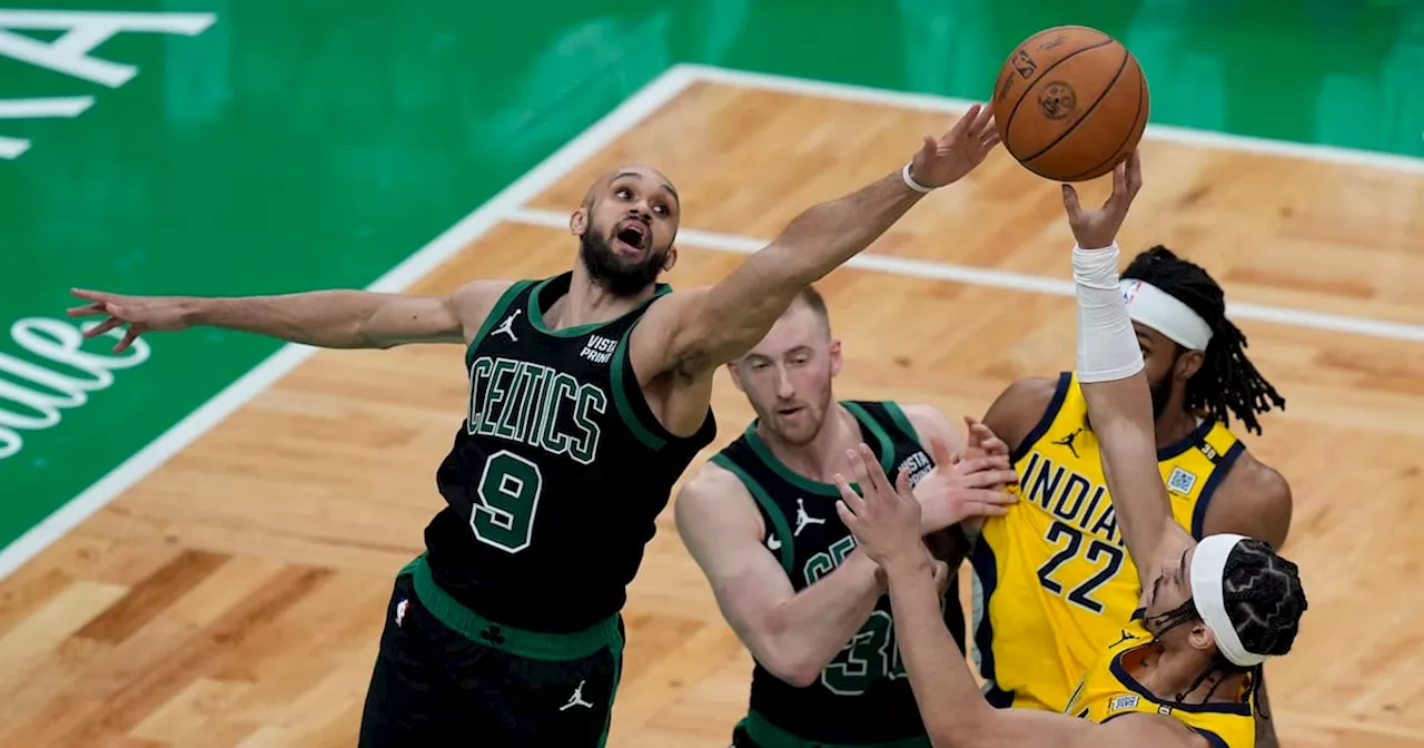 Holiday ayuda a Celtics a vencer 114-111 a Pacers para ampliar a 3-0 su ventaja en final del Este