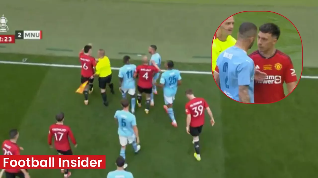 Man United fans: Kyle Walker ‘bottled it’ as Lisandro Martinez fight footage drops