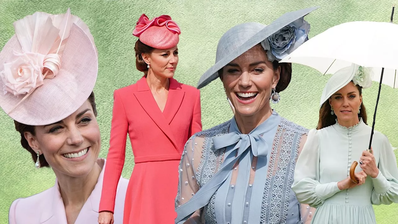 Every candy-coloured outfit worn by Princess Kate to Buckingham Palaces' garden parties