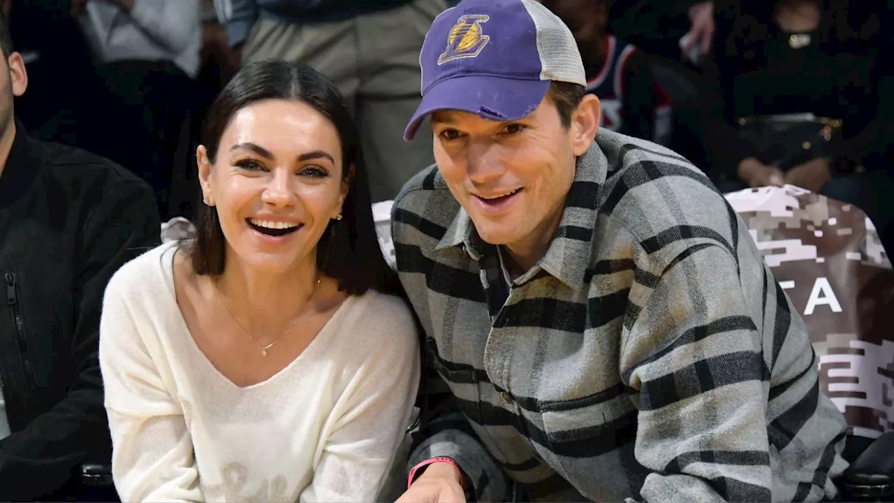 Mila Kunis and Ashton Kutcher's Kids Make Their Public Debut Courtside