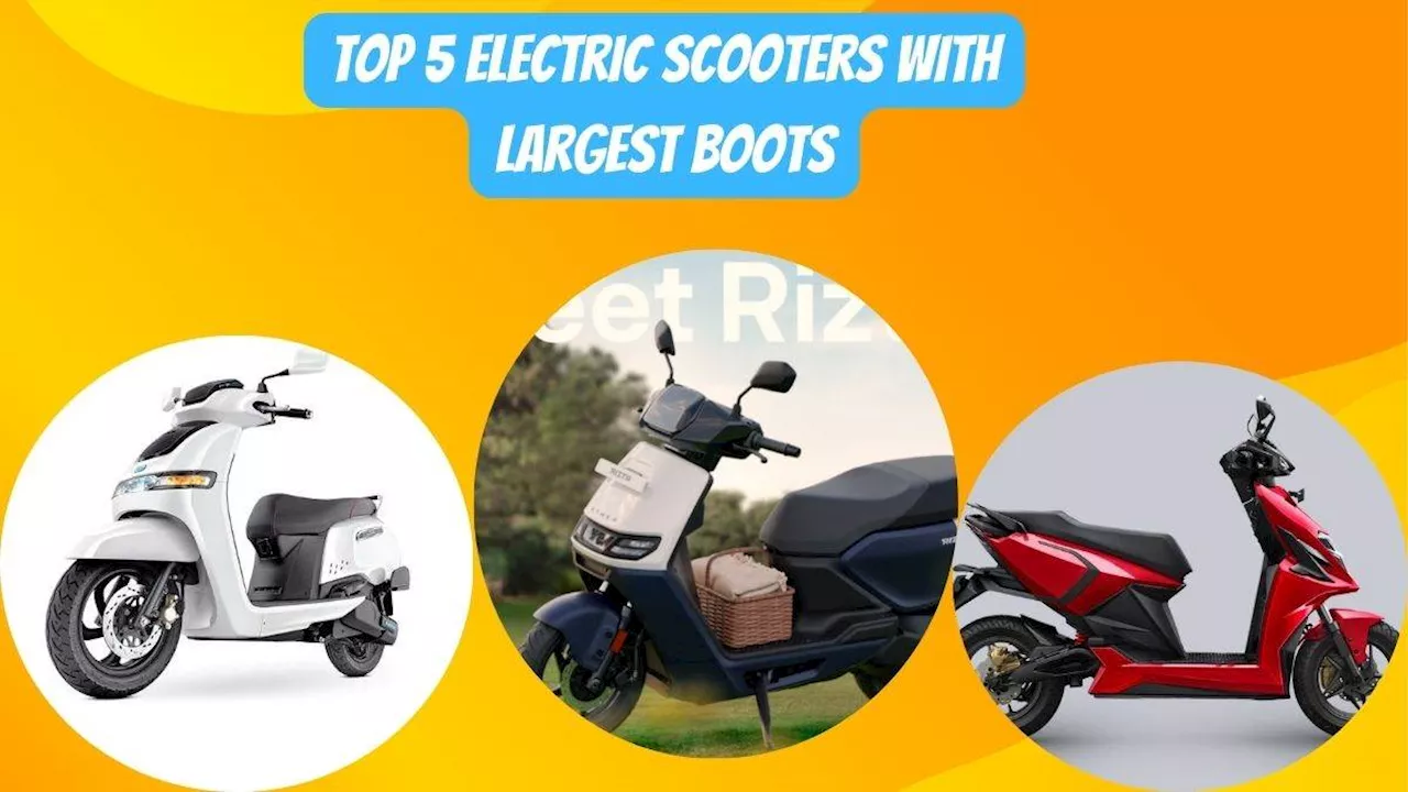 Electric Scooters with Largest Boot: इन पांच इलेक्ट्रिक स्कूटर में सामान रखने में नहीं होगी कोई दिक्कत, मिलता है अच्छा बूट स्पेस