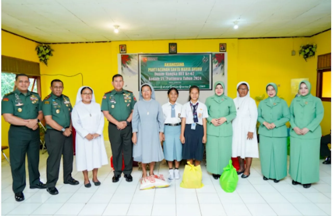 Menjelang Peringatan HUT ke-67, Kodam XV/Pattimura Gelar Bakti Sosial