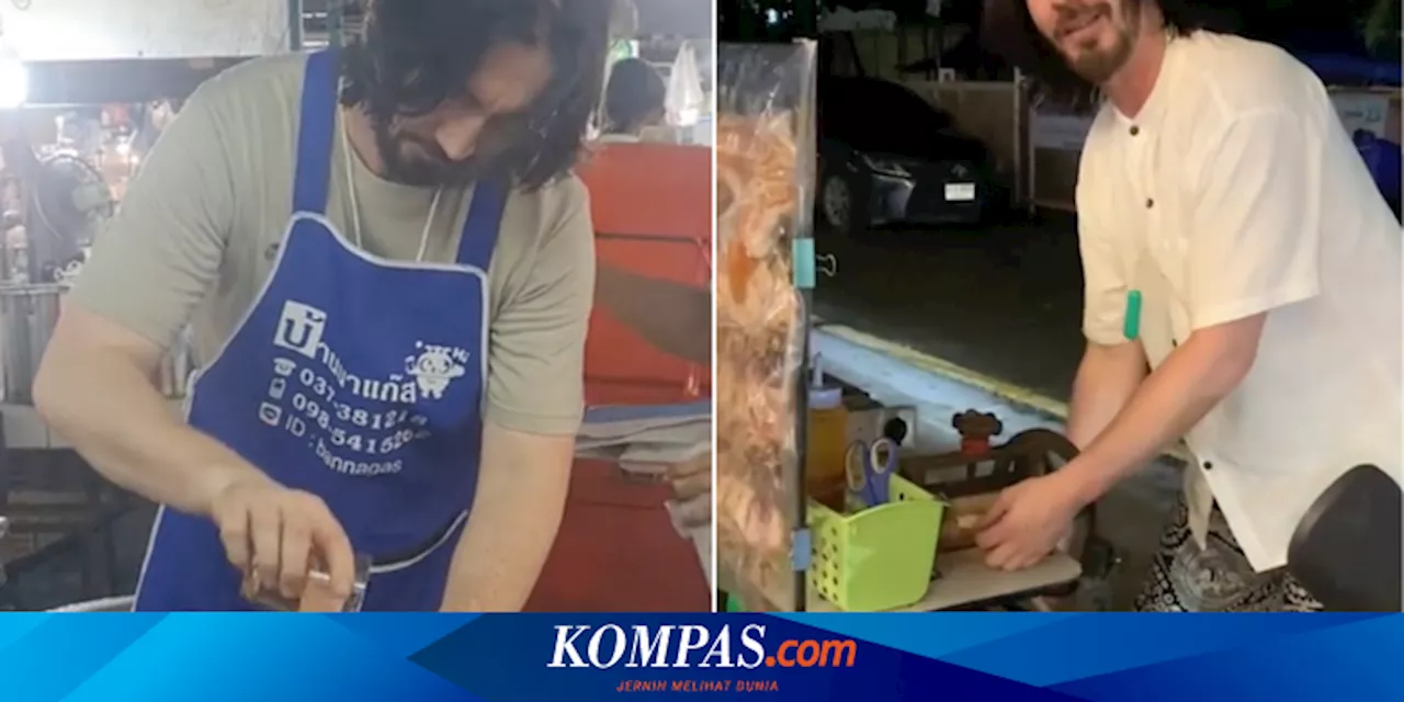 Heboh Penjual Sotong Disebut Sangat Mirip Aktor Keanu Reeves