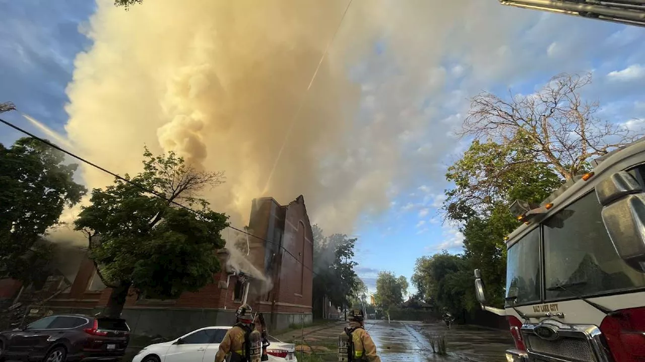 Salt Lake firefighters, police respond to church fully engulfed in flames