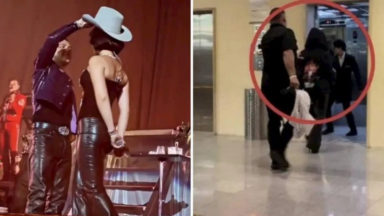 La verdad detrás de la foto de Christian Nodal y Ángela Aguilar llegando a un hotel