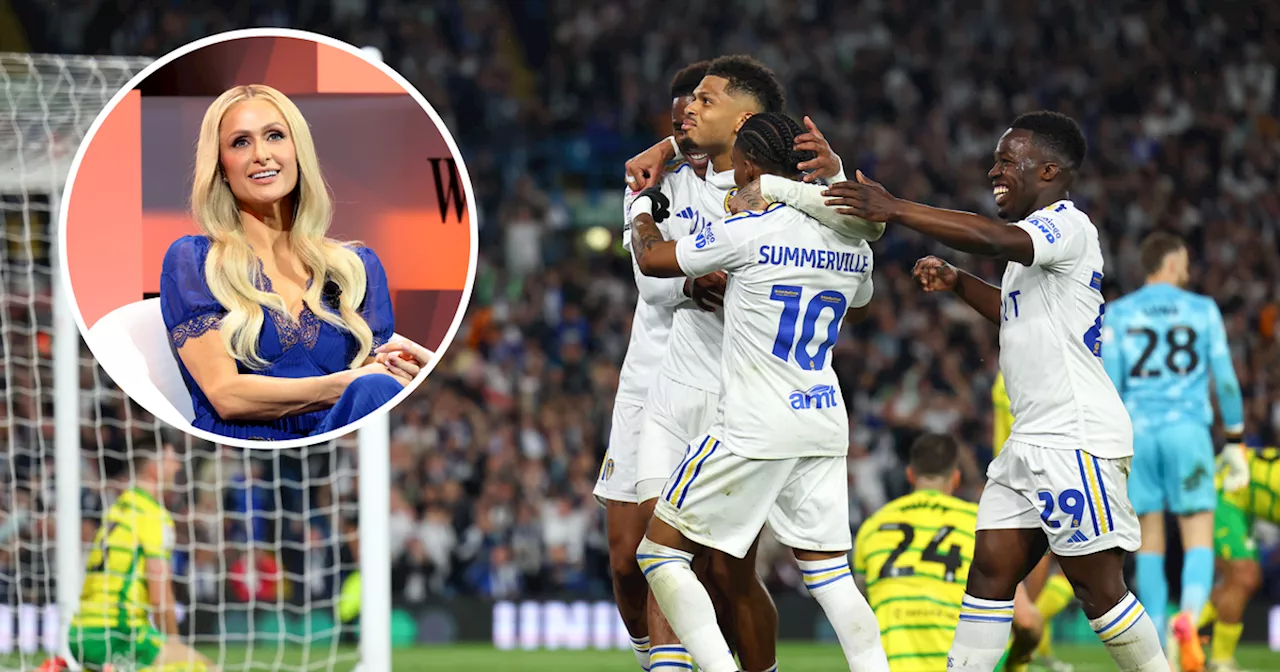 Paris Hilton's message to Leeds United players ahead of Wembley play-off final