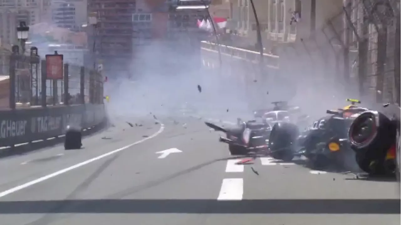 Grand prix de F1 de Monaco : la Red Bull de Sergio Pérez pulvérisée, les images de l’énorme accident