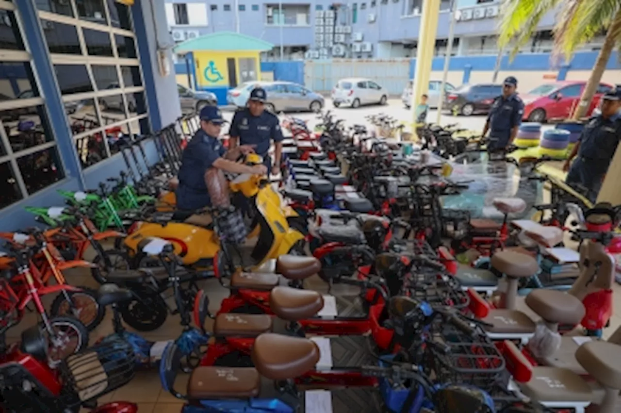 Terengganu Customs seize 147 micro-mobility vehicles worth more than RM700,000