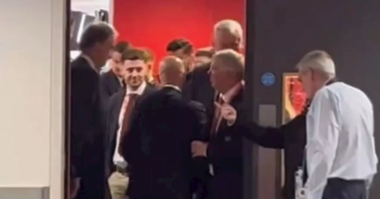 Sir Jim Ratcliffe and Sir Alex Ferguson in unseen moment after Man Utd win cup