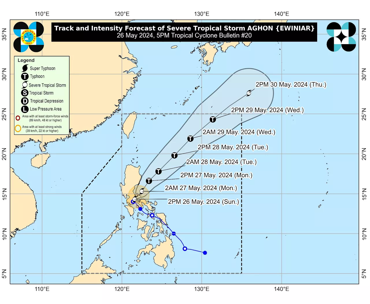 Signal No. 3 up in Quezon, Polillo Islands as ‘Aghon’ reaches severe tropical storm category