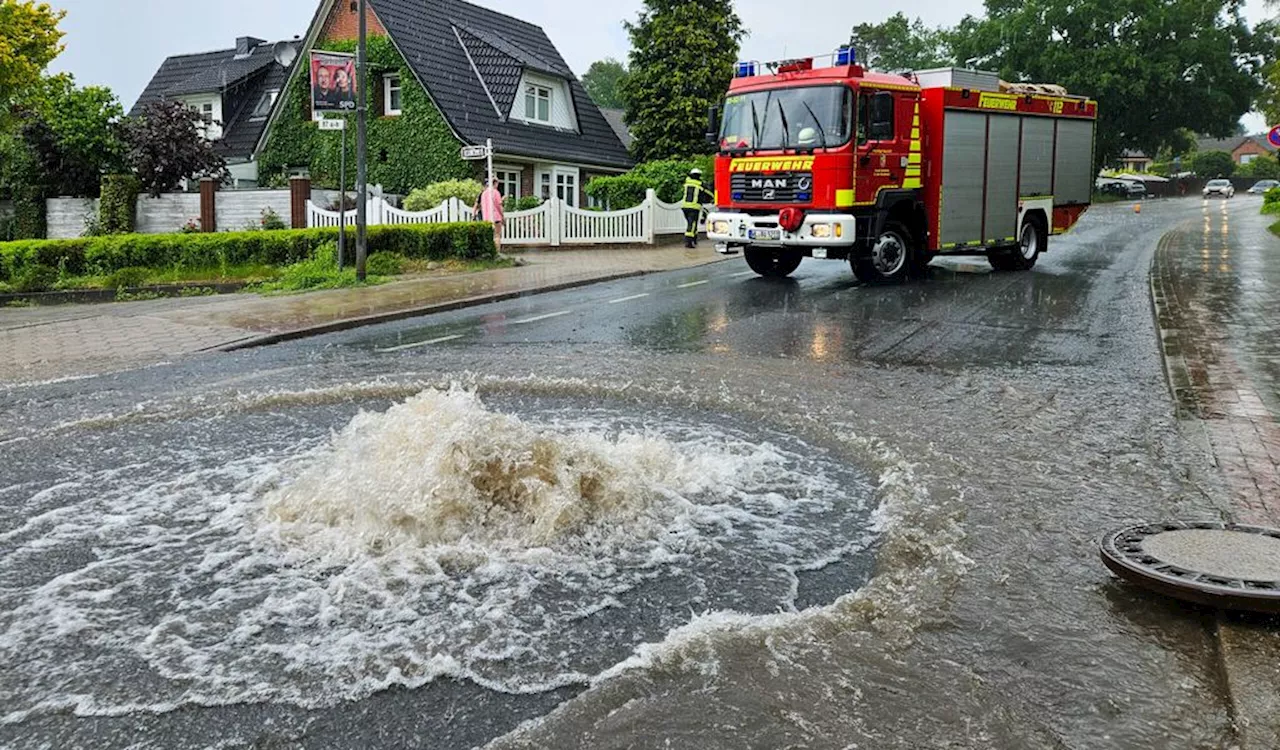 „Die Stadt ist abgesoffen“: Überflutungen durch extreme Regenfälle im Norden