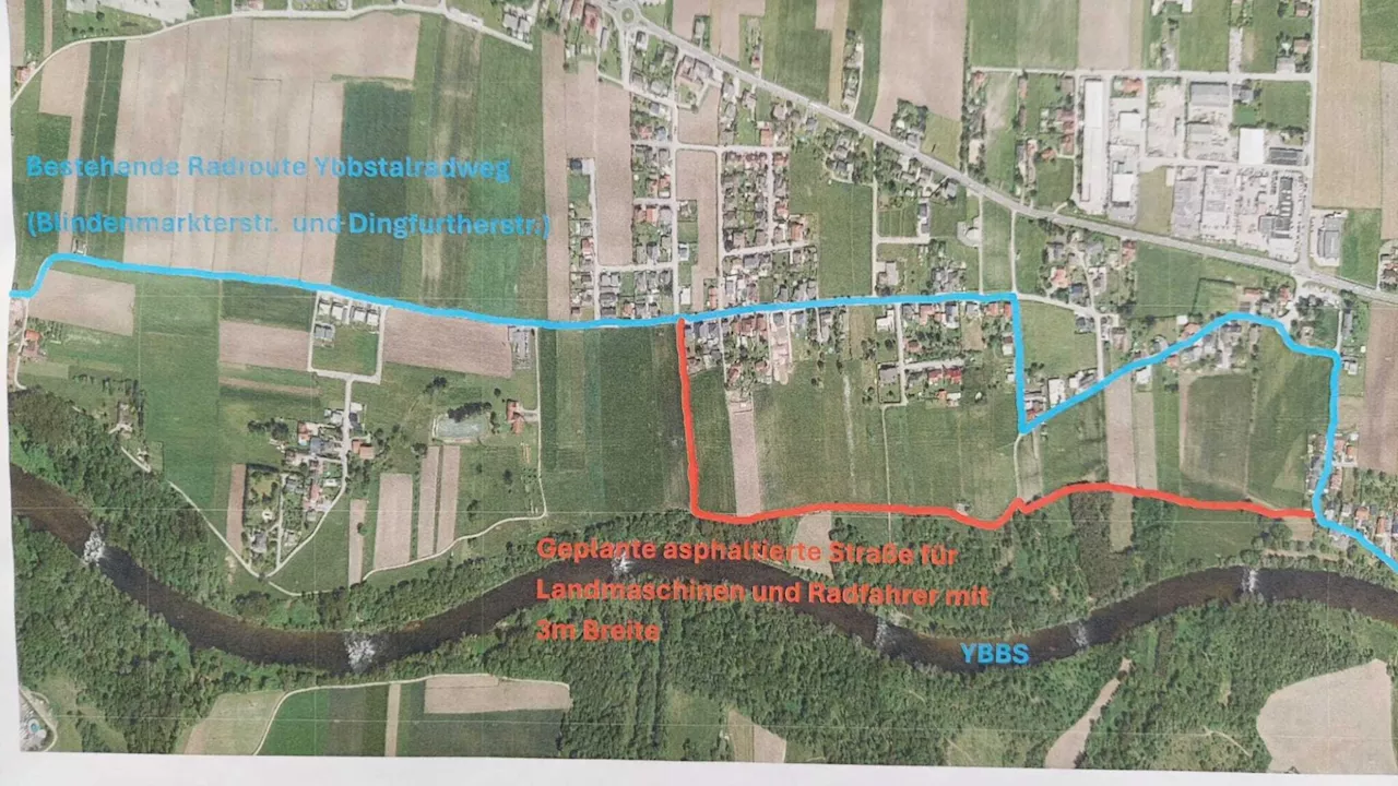 Aufregung um Radwegprojekt in der Dingfurther Au