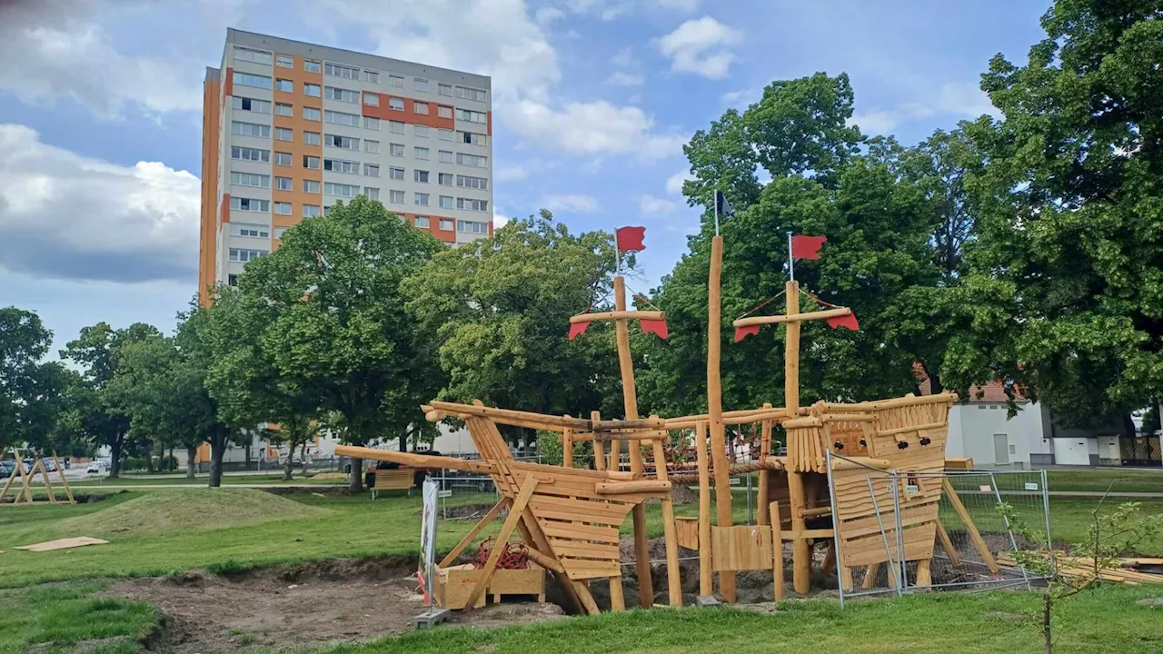 Spielplatz im Wiener Neustädter Zehnerviertel bald fertig