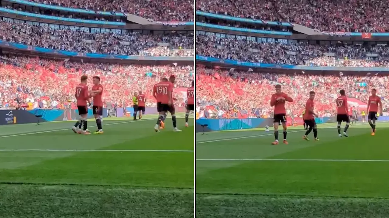 Fans missed what Lisandro Martinez did after Man United's opening goal in FA Cup final