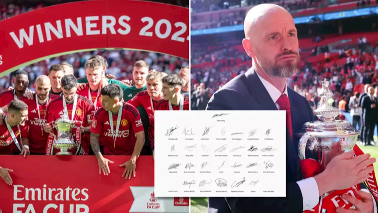 Man Utd squad pen open letter to fans after torrid season ends with FA Cup glory