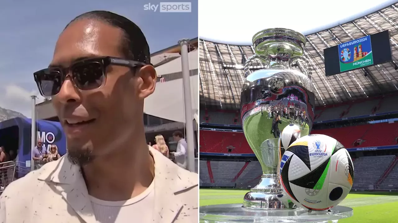 Virgil van Dijk visibly stunned after being told who the favourites for Euro 2024 are