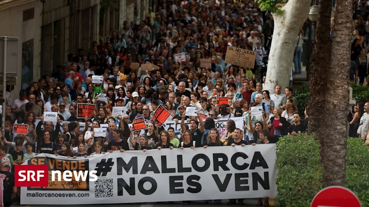 Mallorca: Tausende protestieren gegen Massentourismus