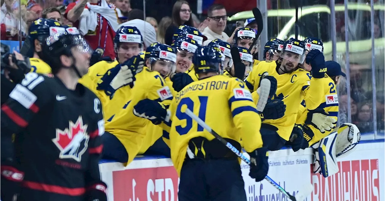 Ishockey: Tre Kronor tar VM-brons mot Kanada – efter dubbla mål av Carl Grundström