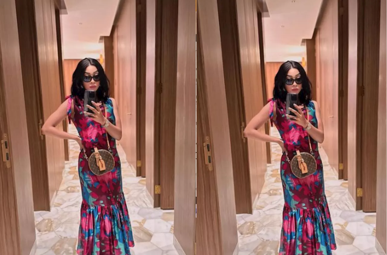 PICTURE: Khanyi Mbau spotted with an R85k LV handbag