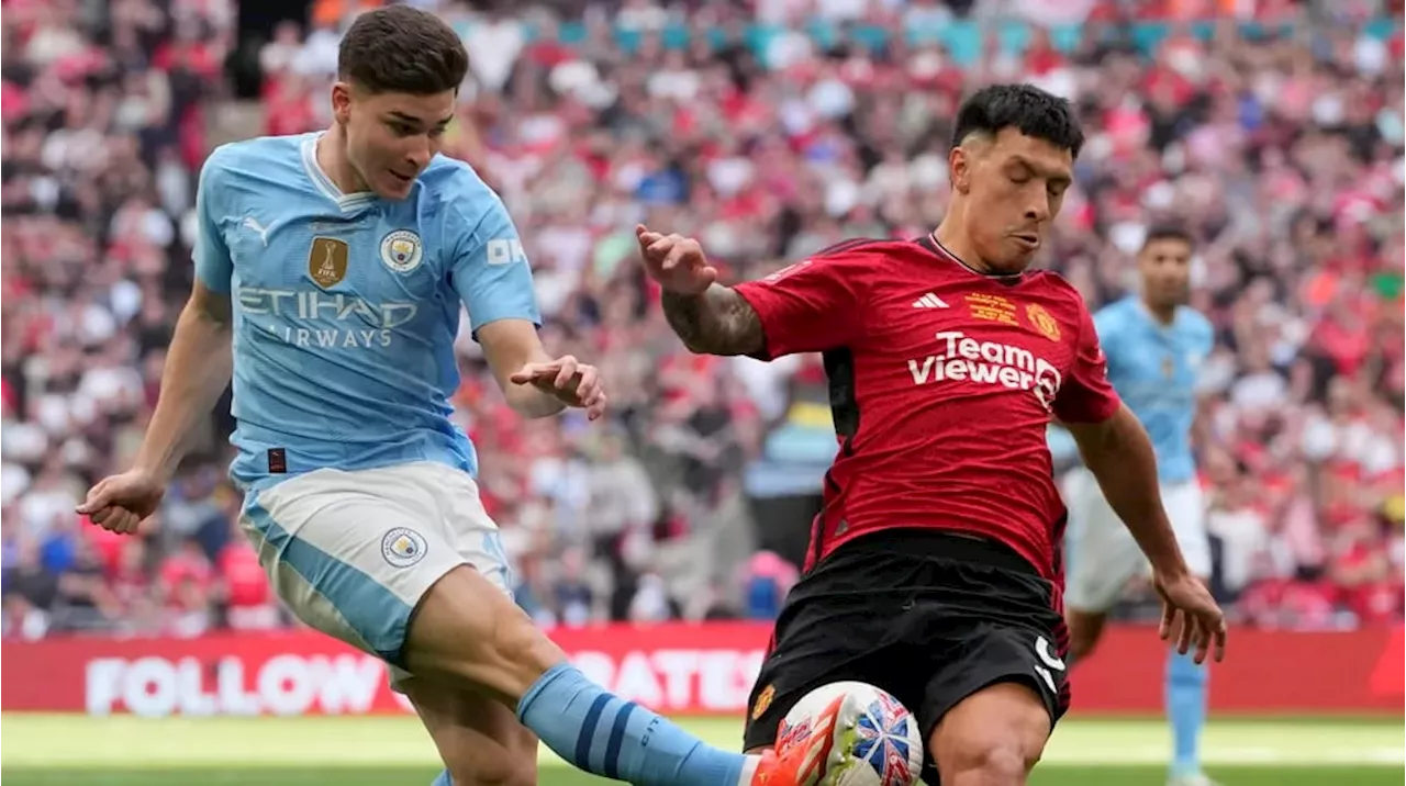 Lisandro Martínez contó QUE PASÓ con Julián Álvarez después de la final de la FA Cup