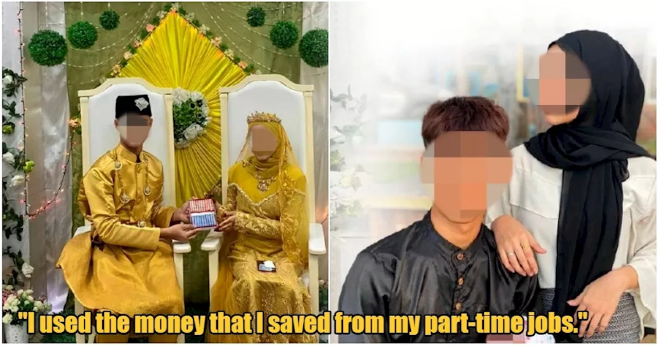 15yo Sarawakian Marries 17yo Bride, Pays for Own Wedding Because He Didn' Want to Rely on Family