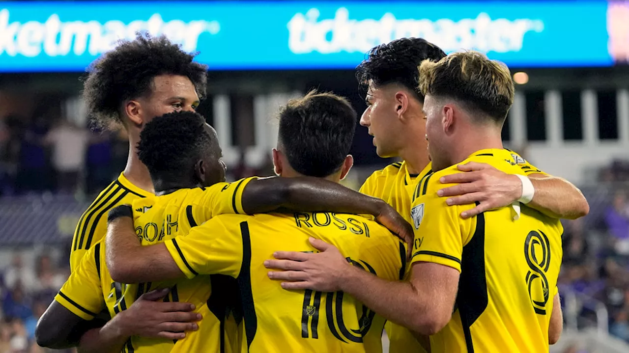 Rossi scores twice, leads Crew past Orlando City 2-0 for third straight road win