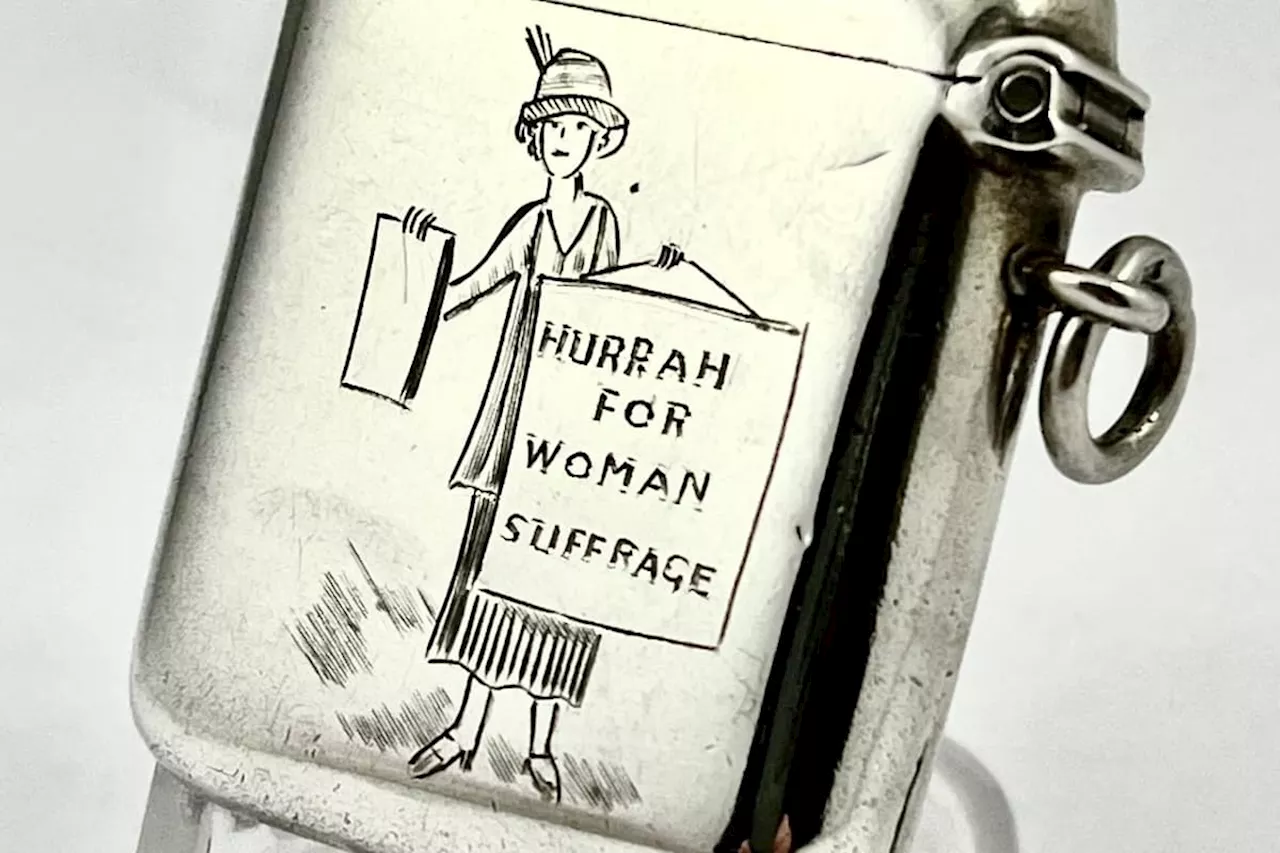 The tiny silver case which helped strike a huge blow for the women's suffrage movement