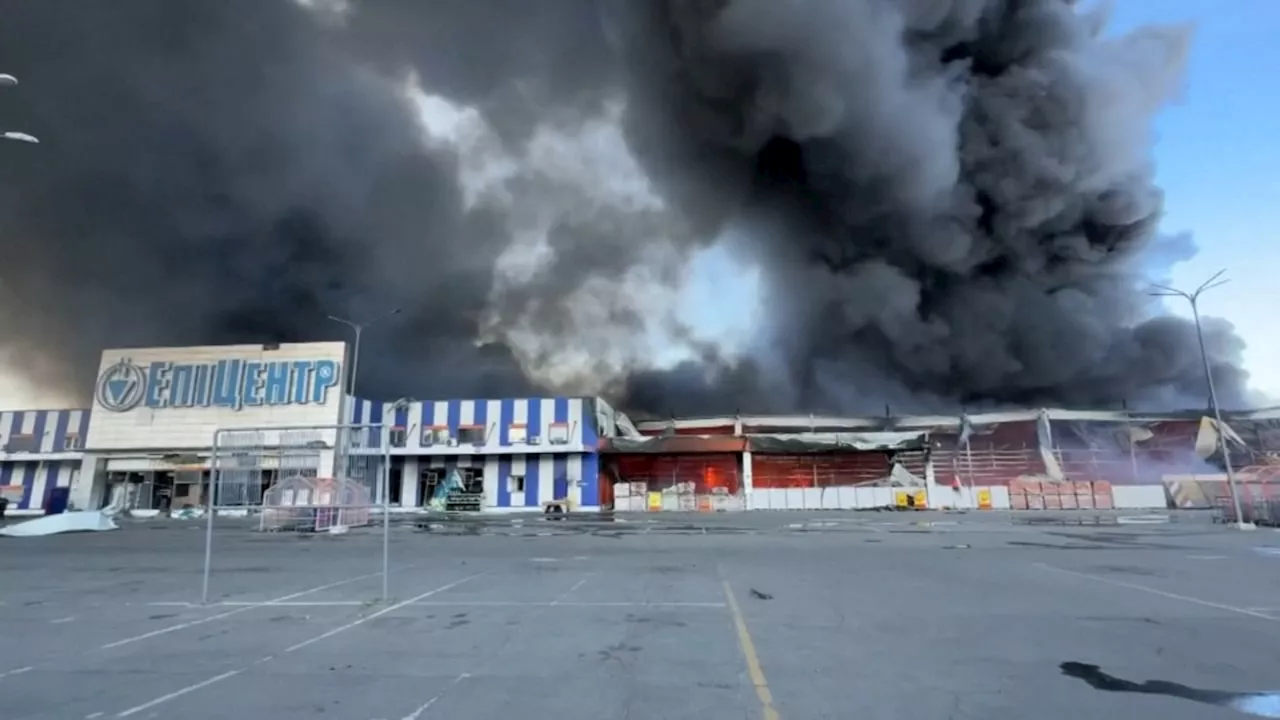 At least 16 killed in Russian strike on hardware store in Kharkiv