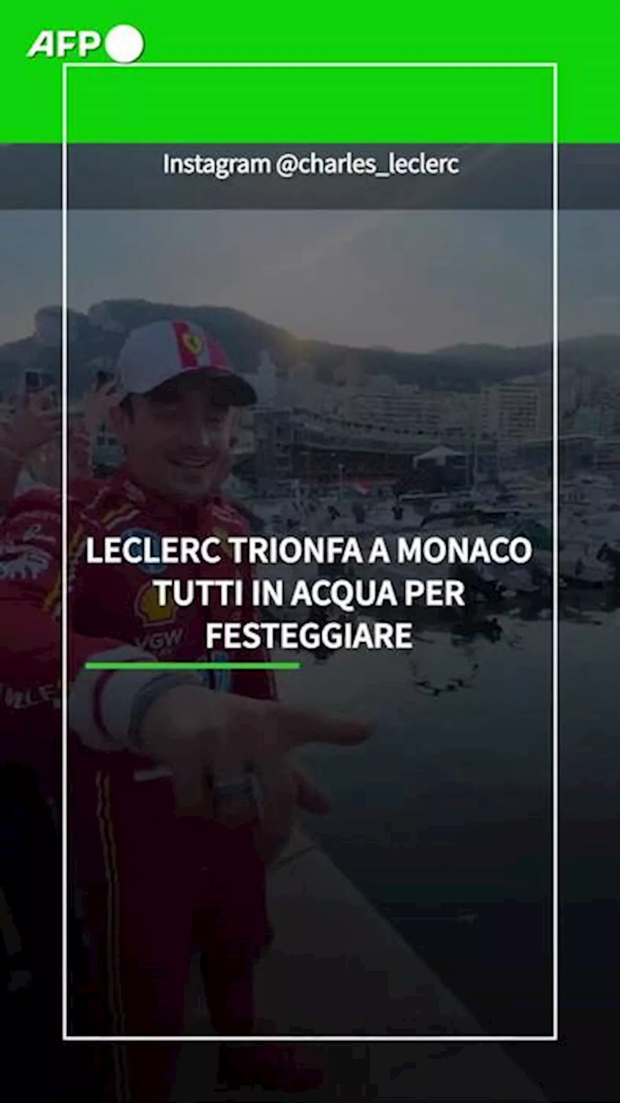 Leclerc trionfa a Monaco: tutti in acqua per festeggiare