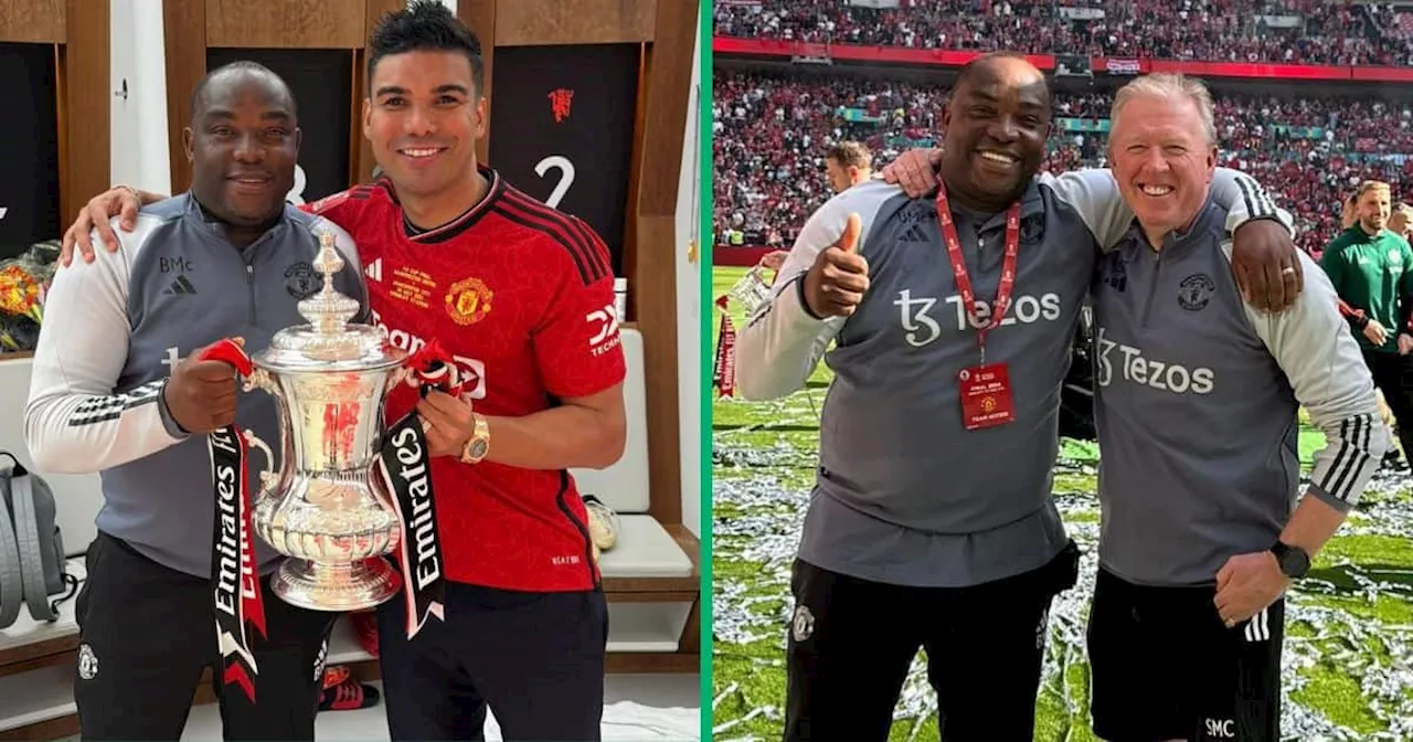 Mzansi Legend Benni McCarthy Plays a Massive Role in Manchester United's FA Cup Celebrations